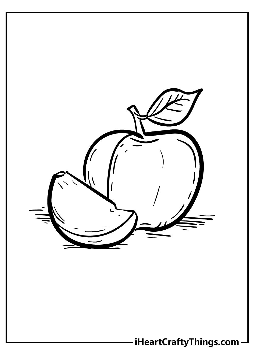 Apple coloring pages free printables