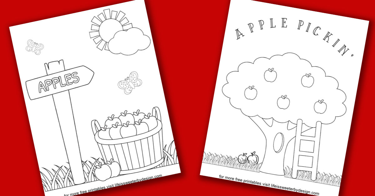 Apple coloring pages