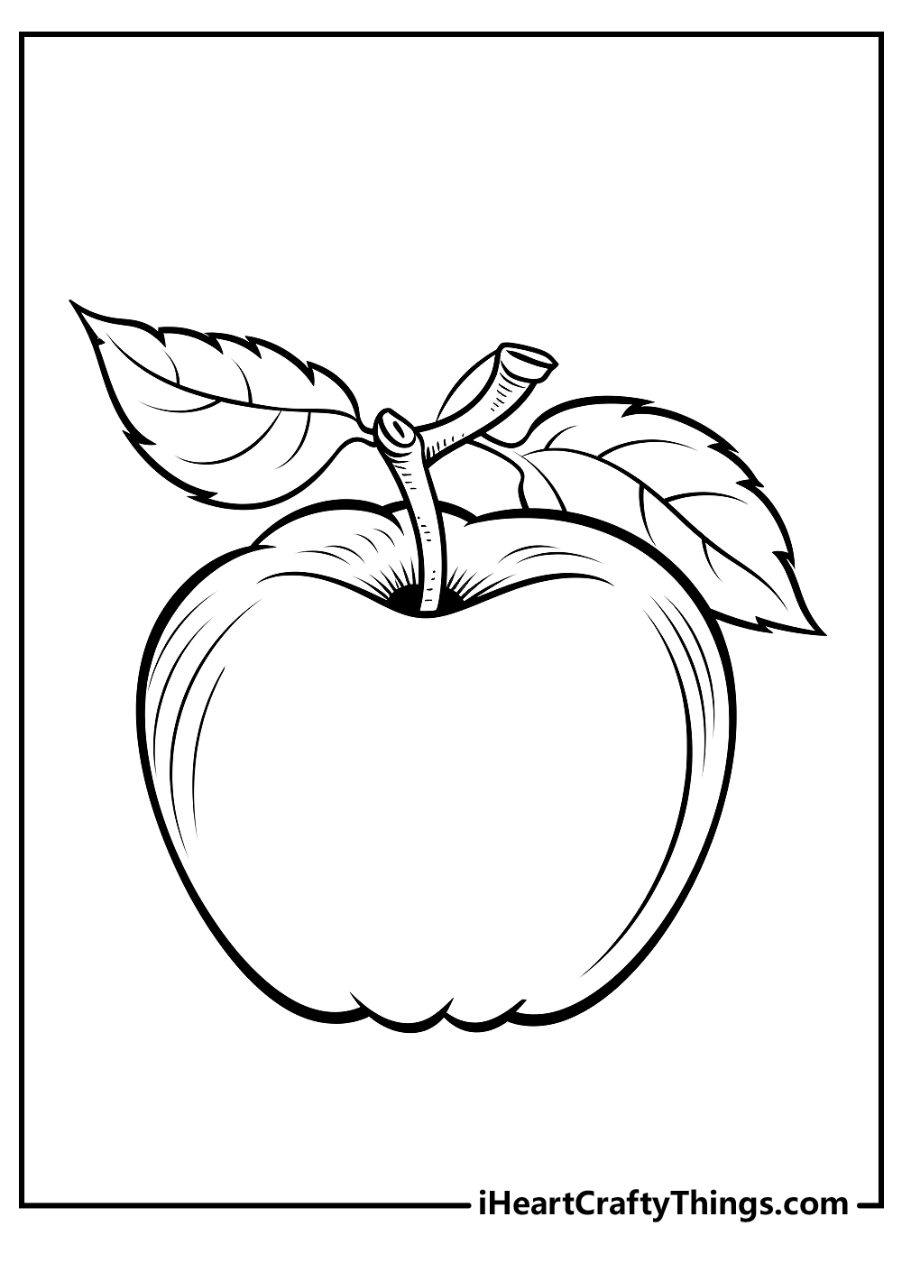 Apple coloring pages free printables