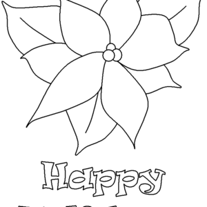 Poinsettia coloring pages printable for free download