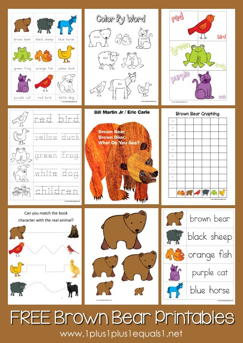Brown bear brown bear printables updated