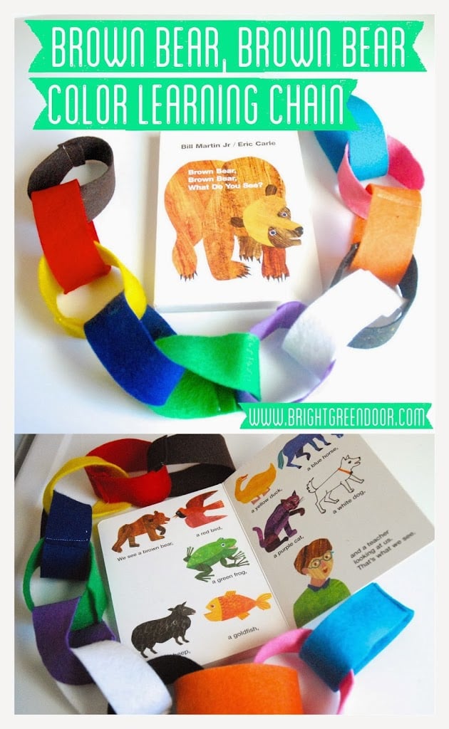 Brown bear brown bear color learning chain