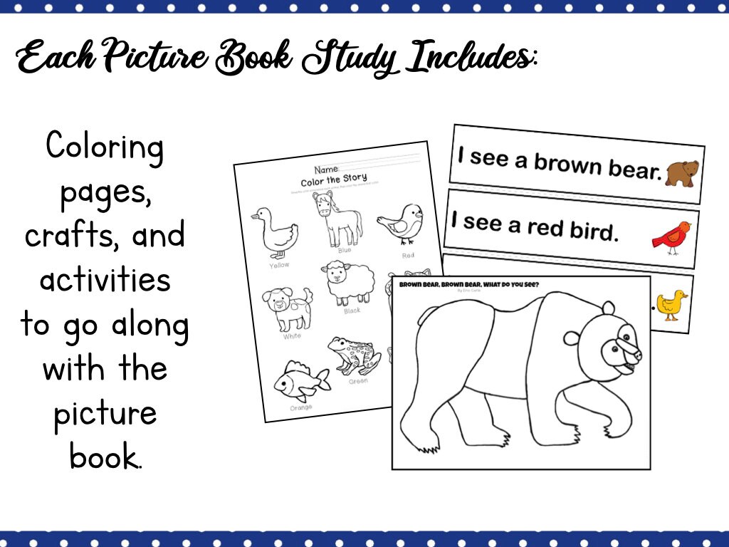 Brown bear brown bear what do you see picture book study panion