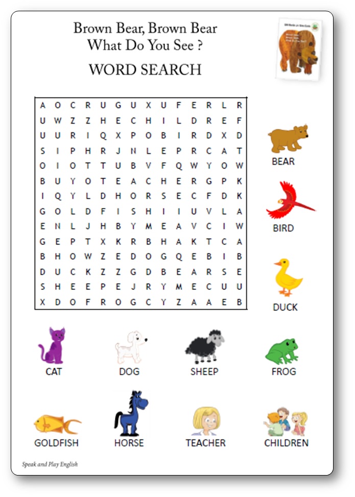 Brown bear brown bear what do you see printable activities