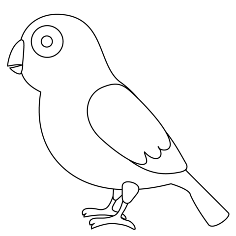 Bird emoji coloring page free printable coloring pages