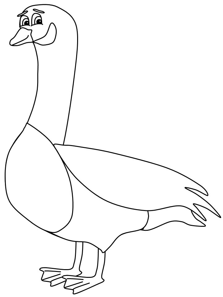 Geese coloring pages