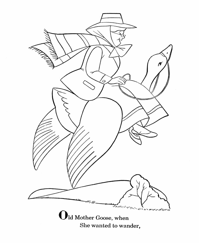 Geese coloring pages