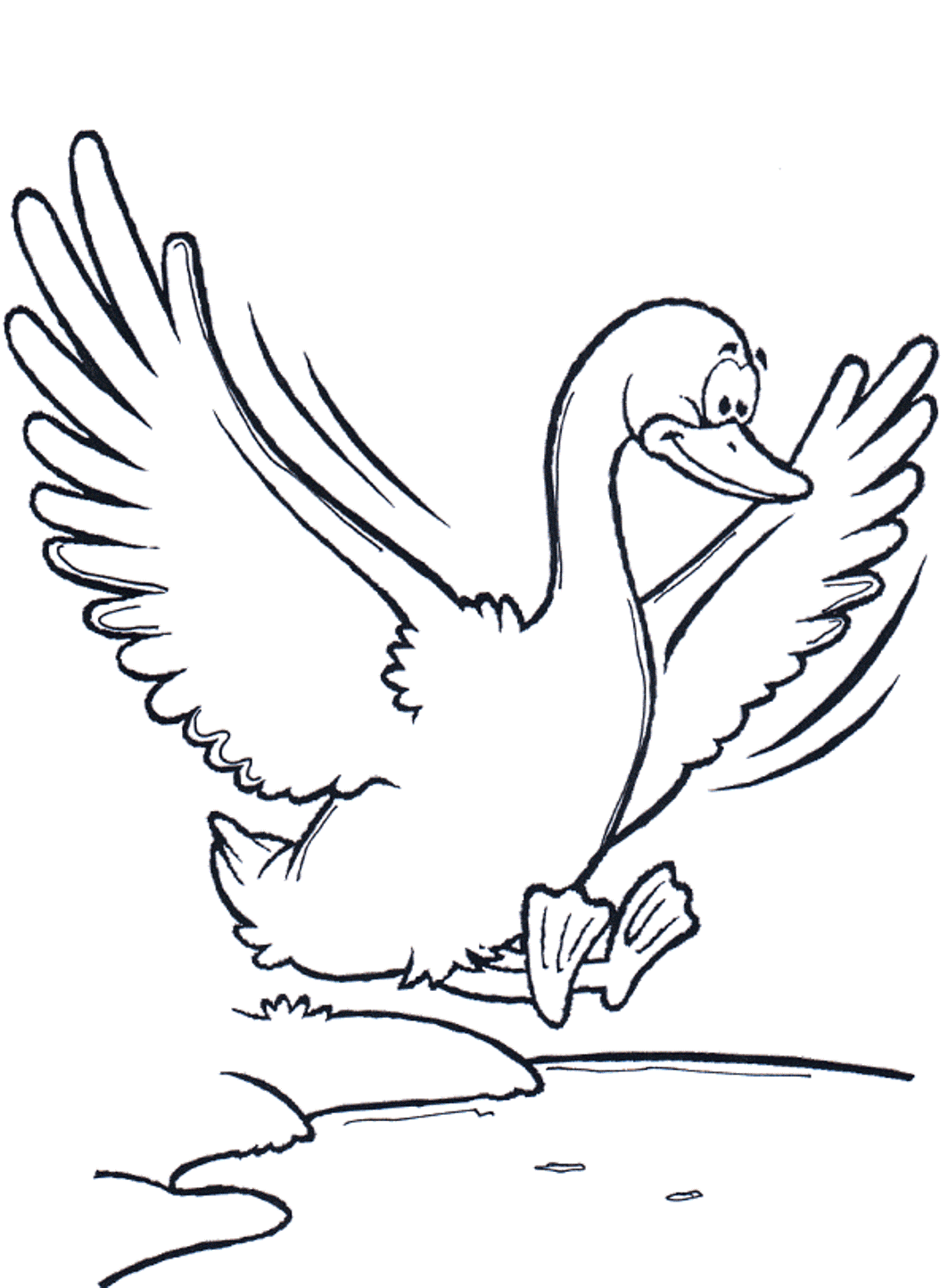 Geese coloring pages