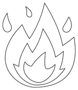 Fire coloring pages free printable pictures