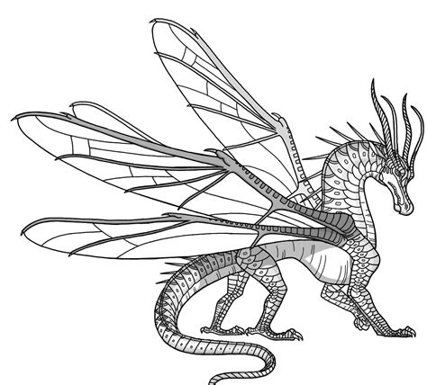 Hybrid wings of fire coloring pages wings fu