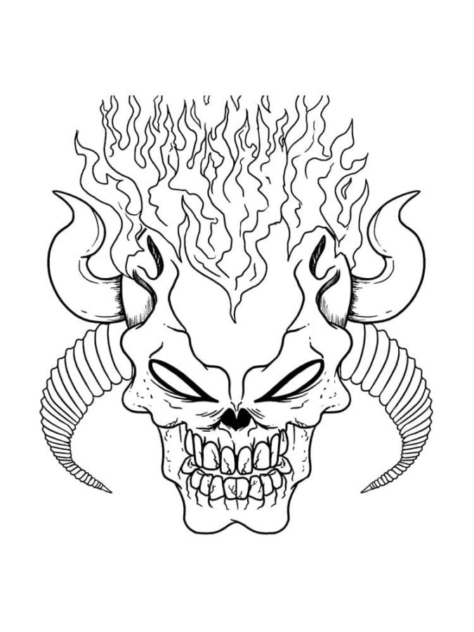 Devils demons coloring pages