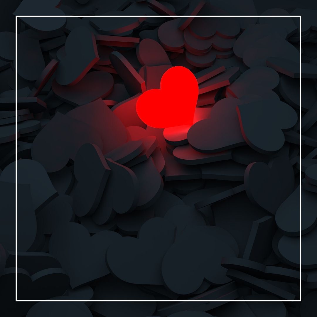 Ð black heart red love symbol whatsapp dp image download free