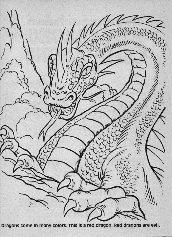 Advanced dungeons dragons characters coloring book part four warps to neptune