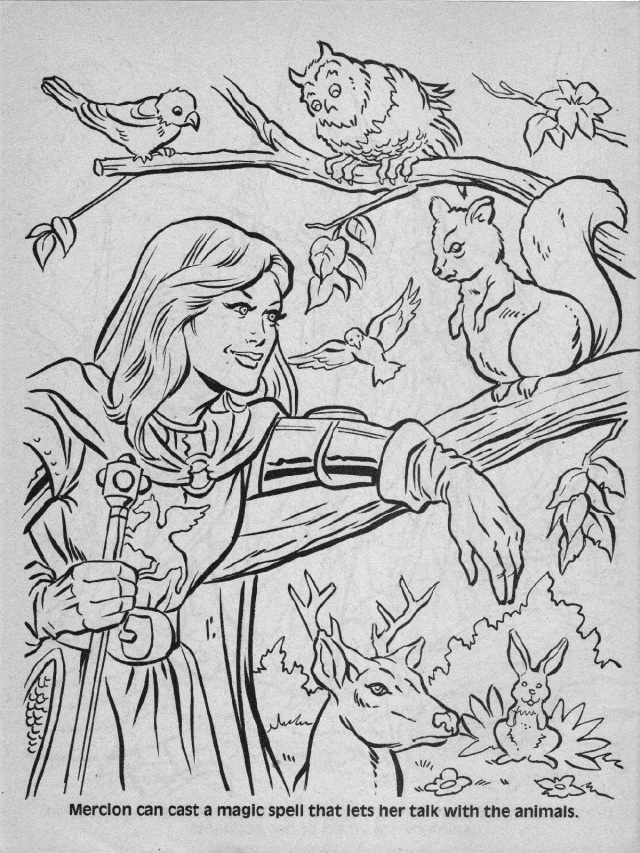 Advanced dungeons dragons characters coloring book part four warps to neptune