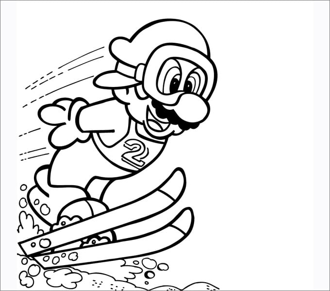 Mario coloring pages