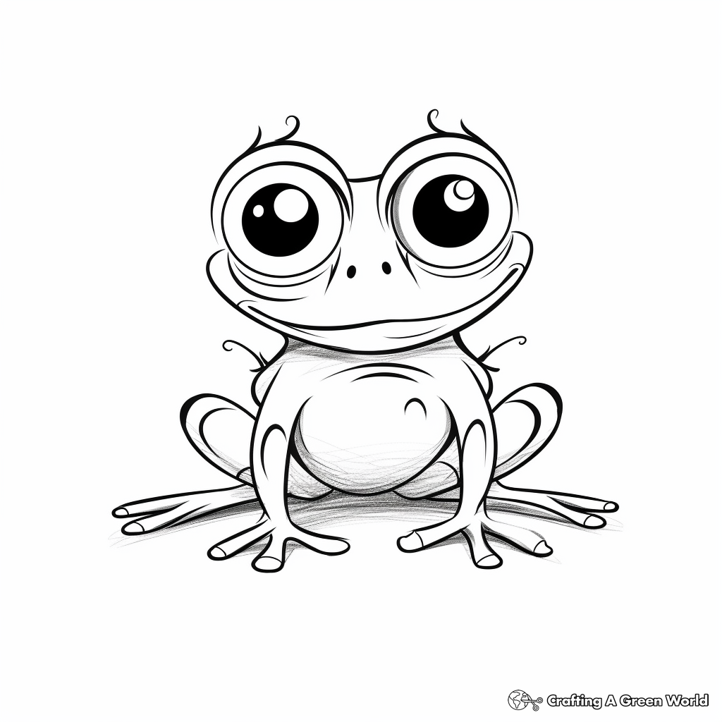 Red eyed tree frog coloring pages