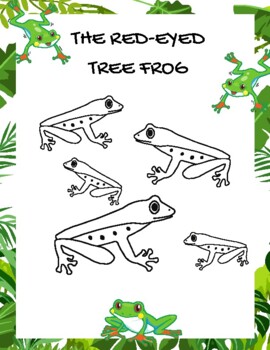 Rain forest fact card and coloring page