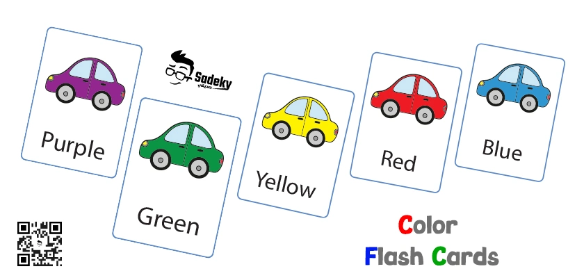 Free colors flashcards printable for preschoolers