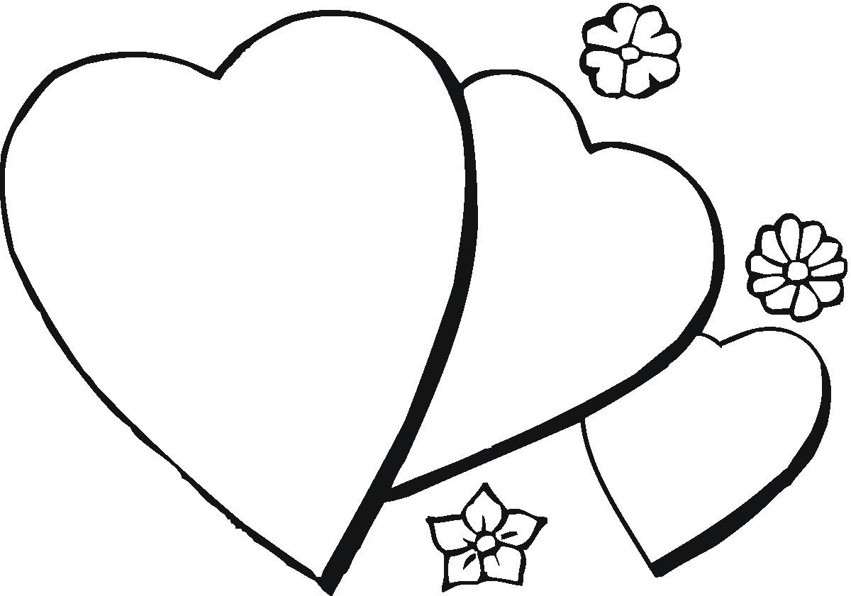 Free printable heart coloring pages for kids