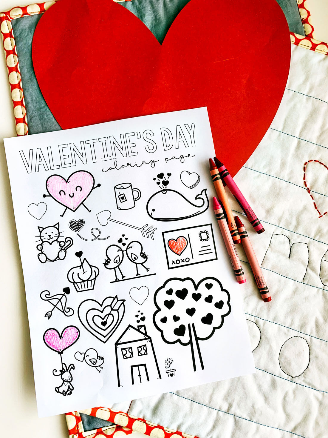 Valentines coloring pages