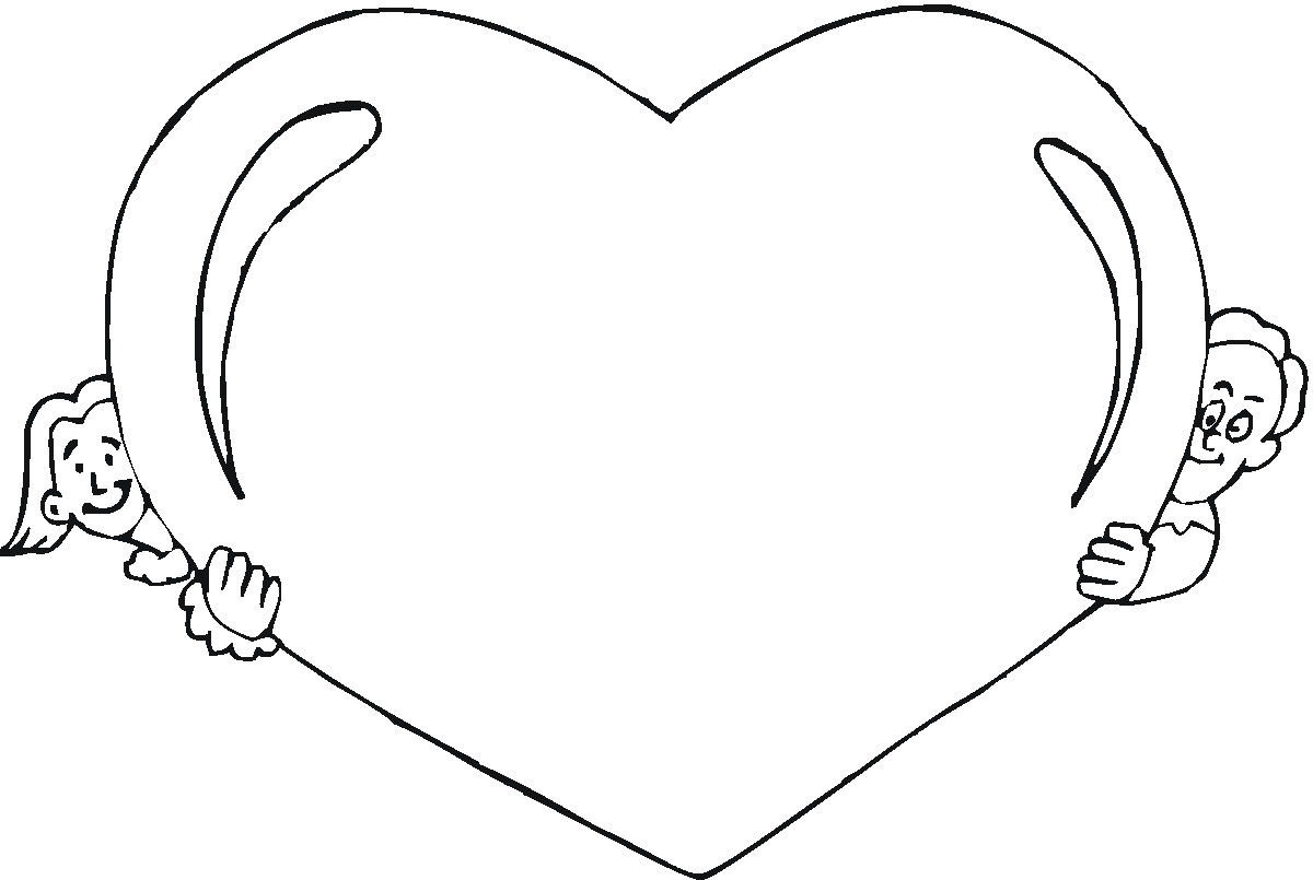 Free printable heart coloring pages for kids