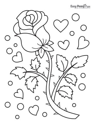 Flower coloring pages