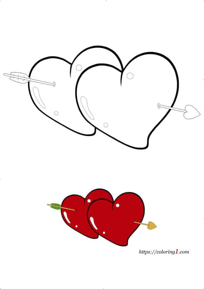 Heart coloring pages