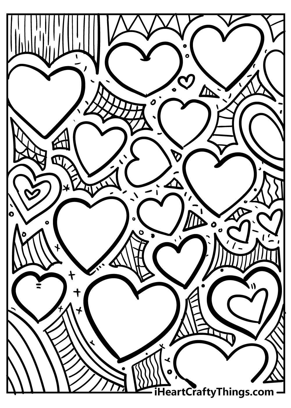 Heart coloring pages