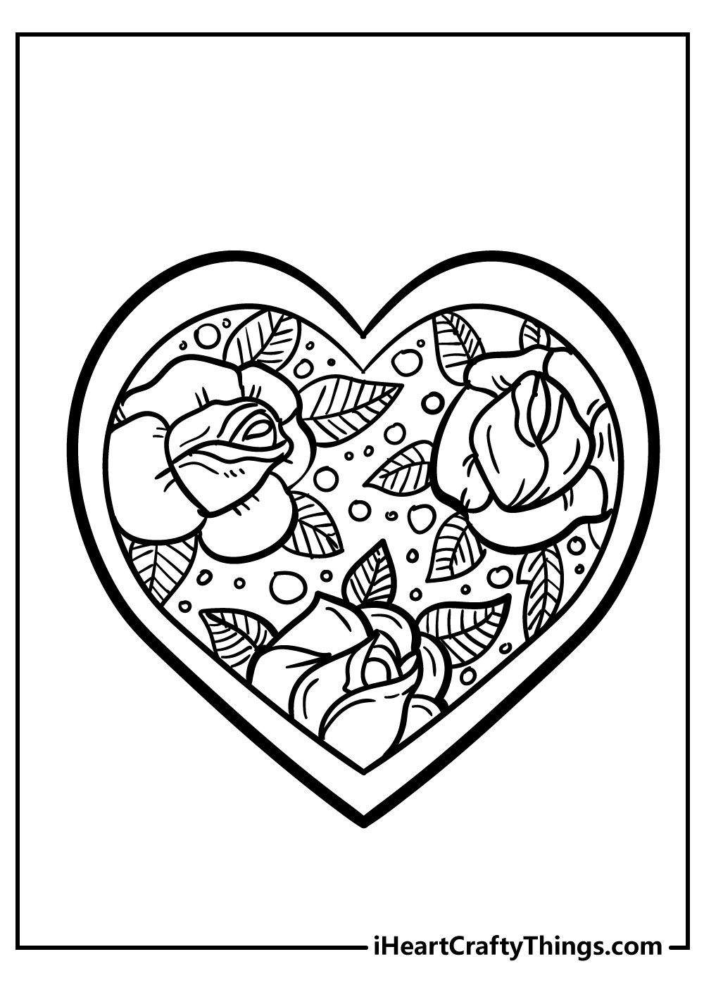 Heart coloring pages free printables