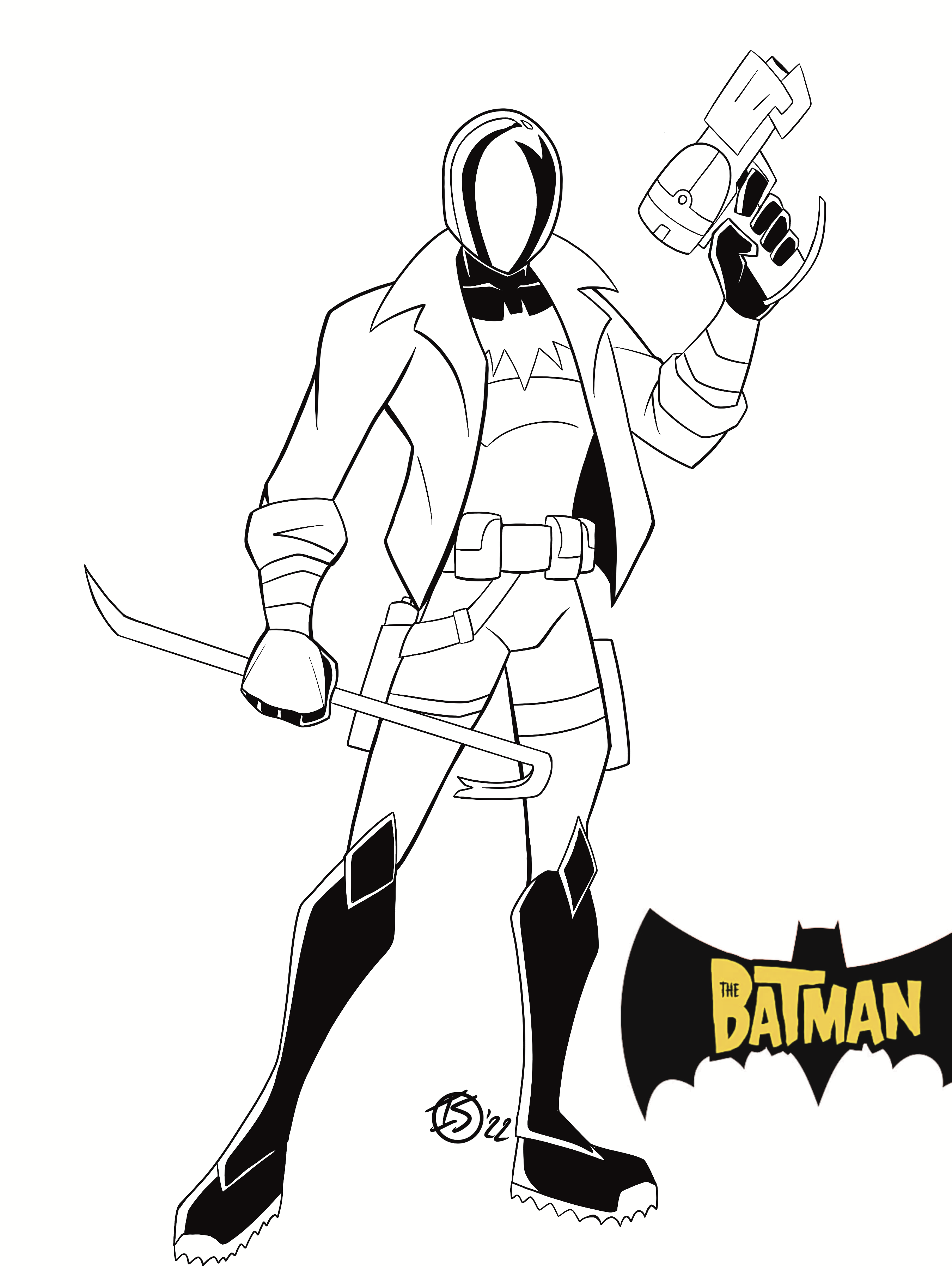 Artwork drawn by me the next entry in my the batman series with a look at what red hood might have looked like if he showed up on the show let me