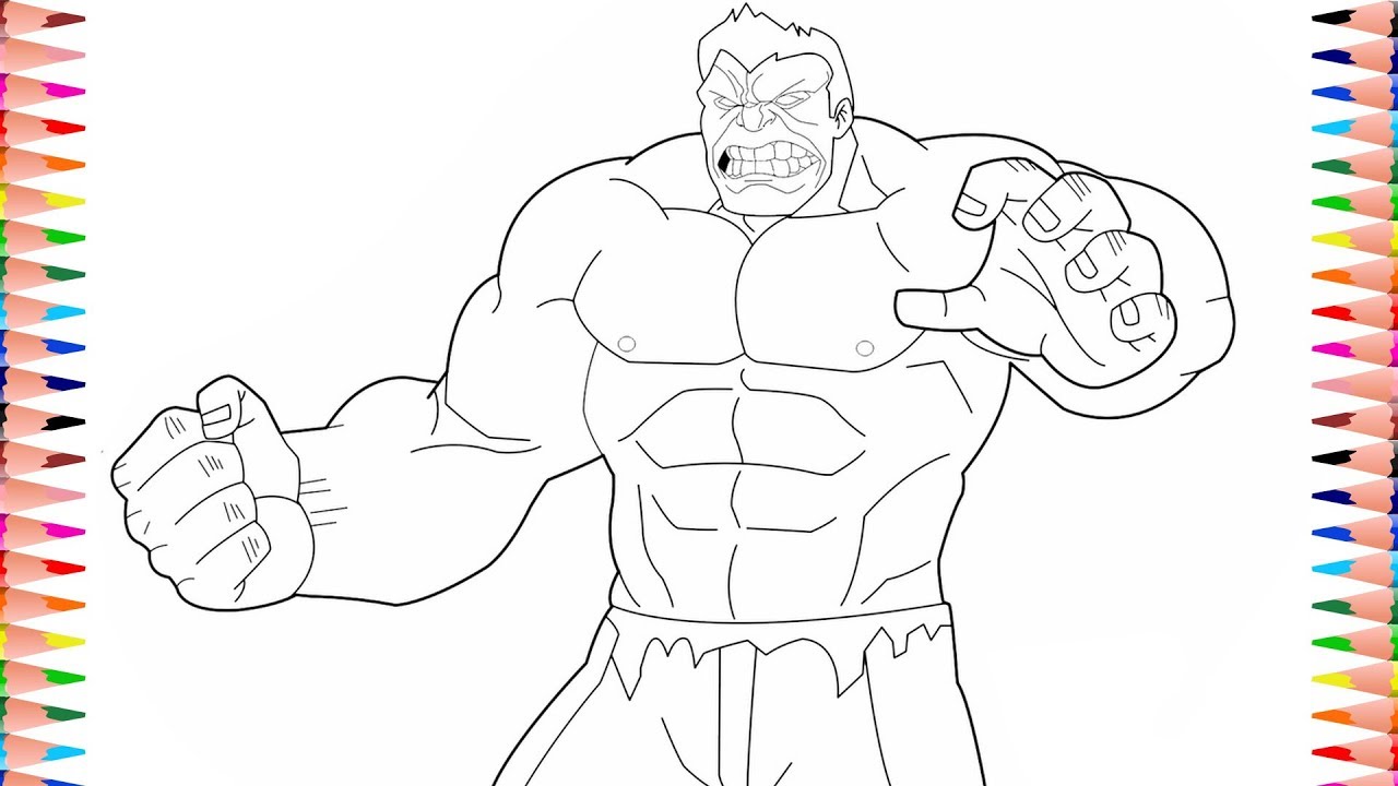 Marvel avengers assemble the incredible red hulk avengers coloring pages superhero coloring book