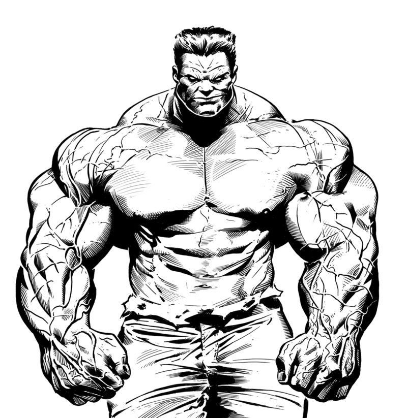 Red hulk coloring pages