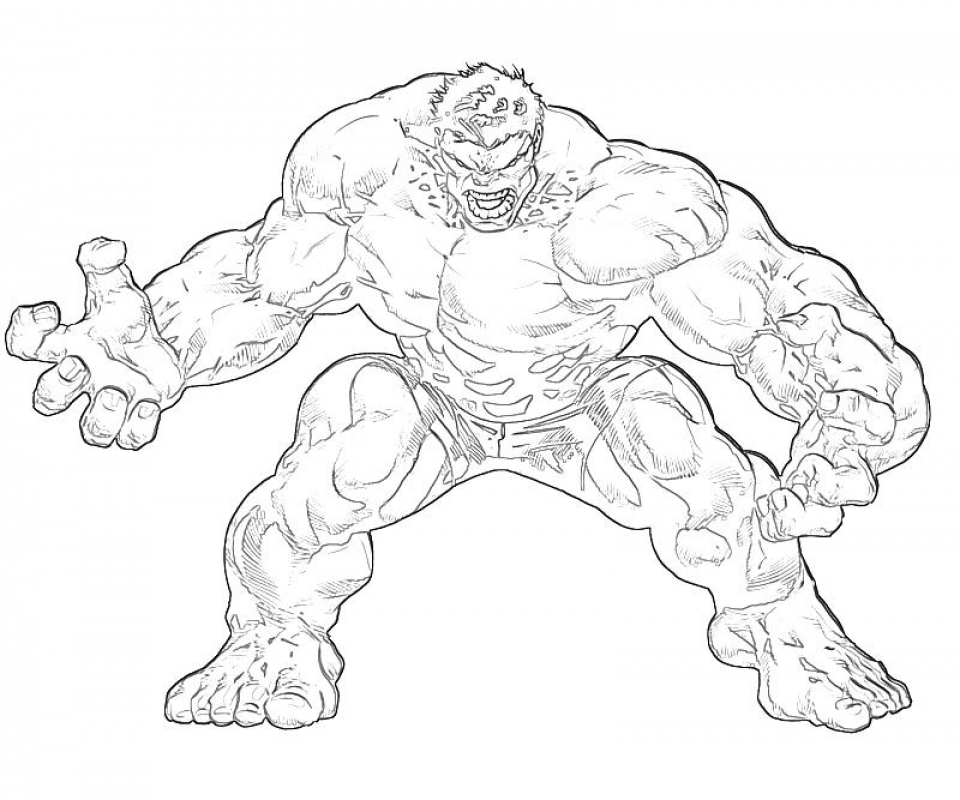 Get this hulk coloring pages kids printable