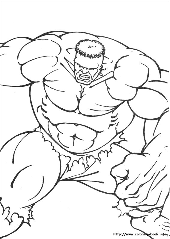 Hulk coloring picture