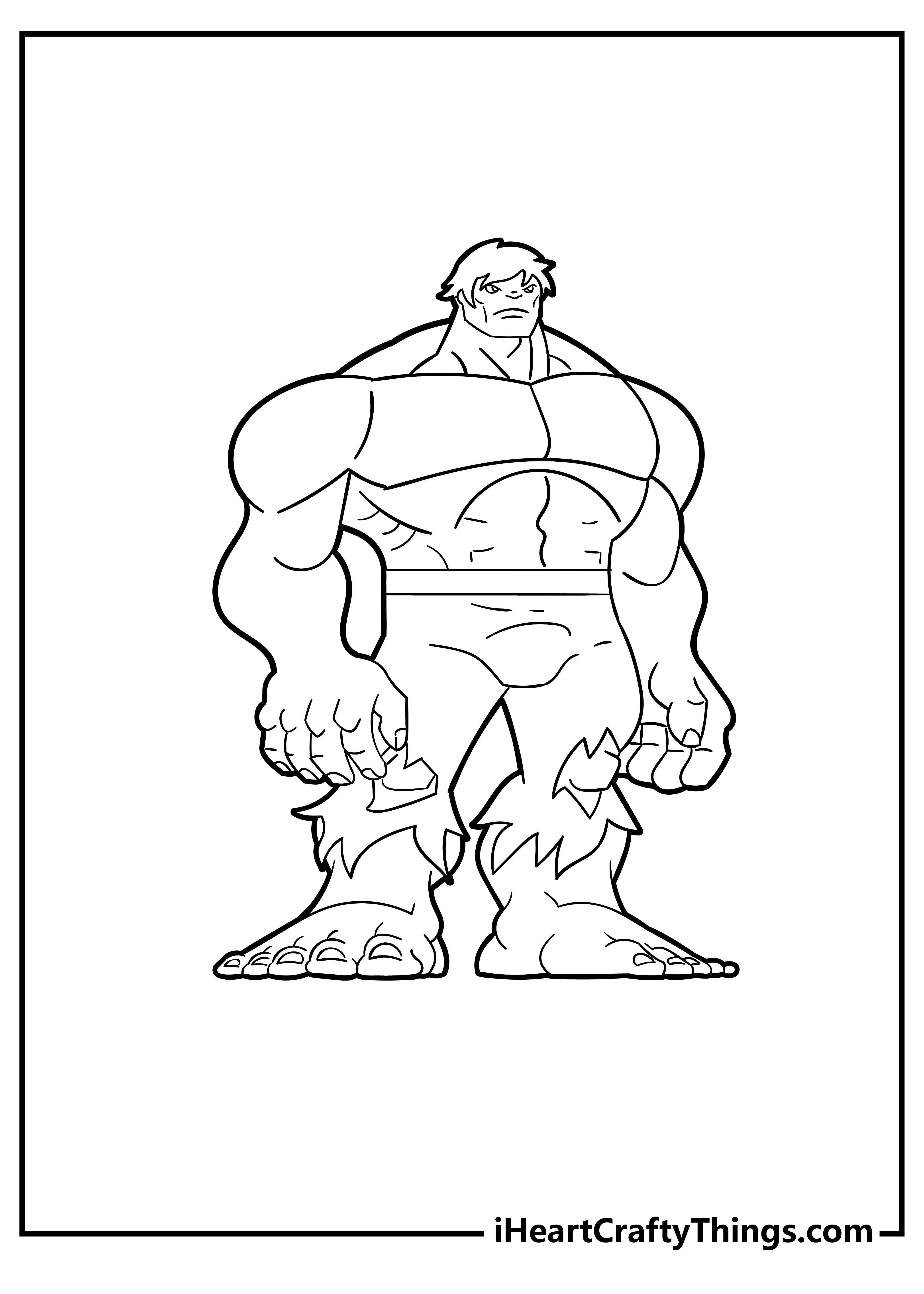 Hulk coloring pages free printables