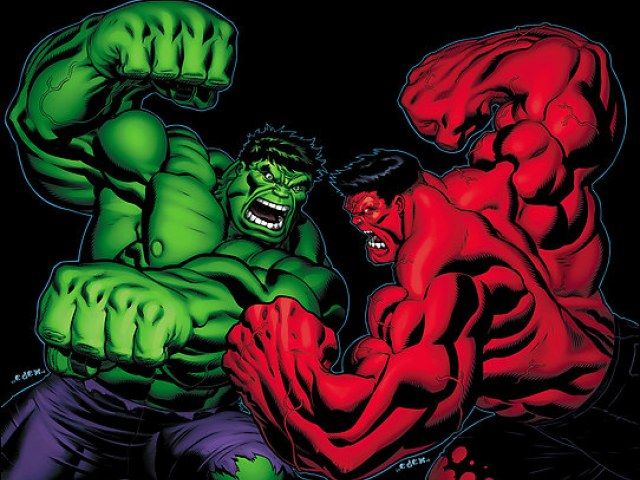 The hulk vs red hulk