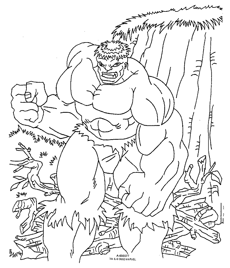 Free printable hulk coloring pages for kids