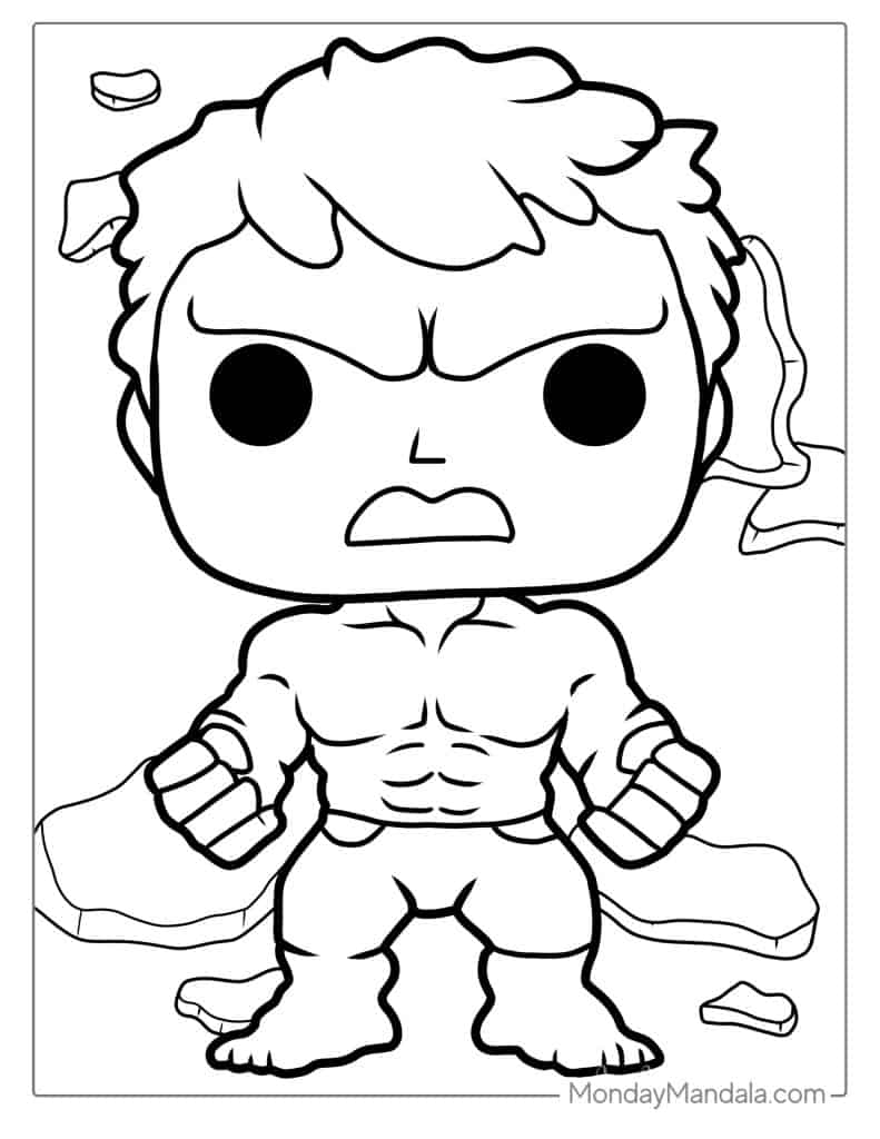 Hulk coloring pages free pdf printables