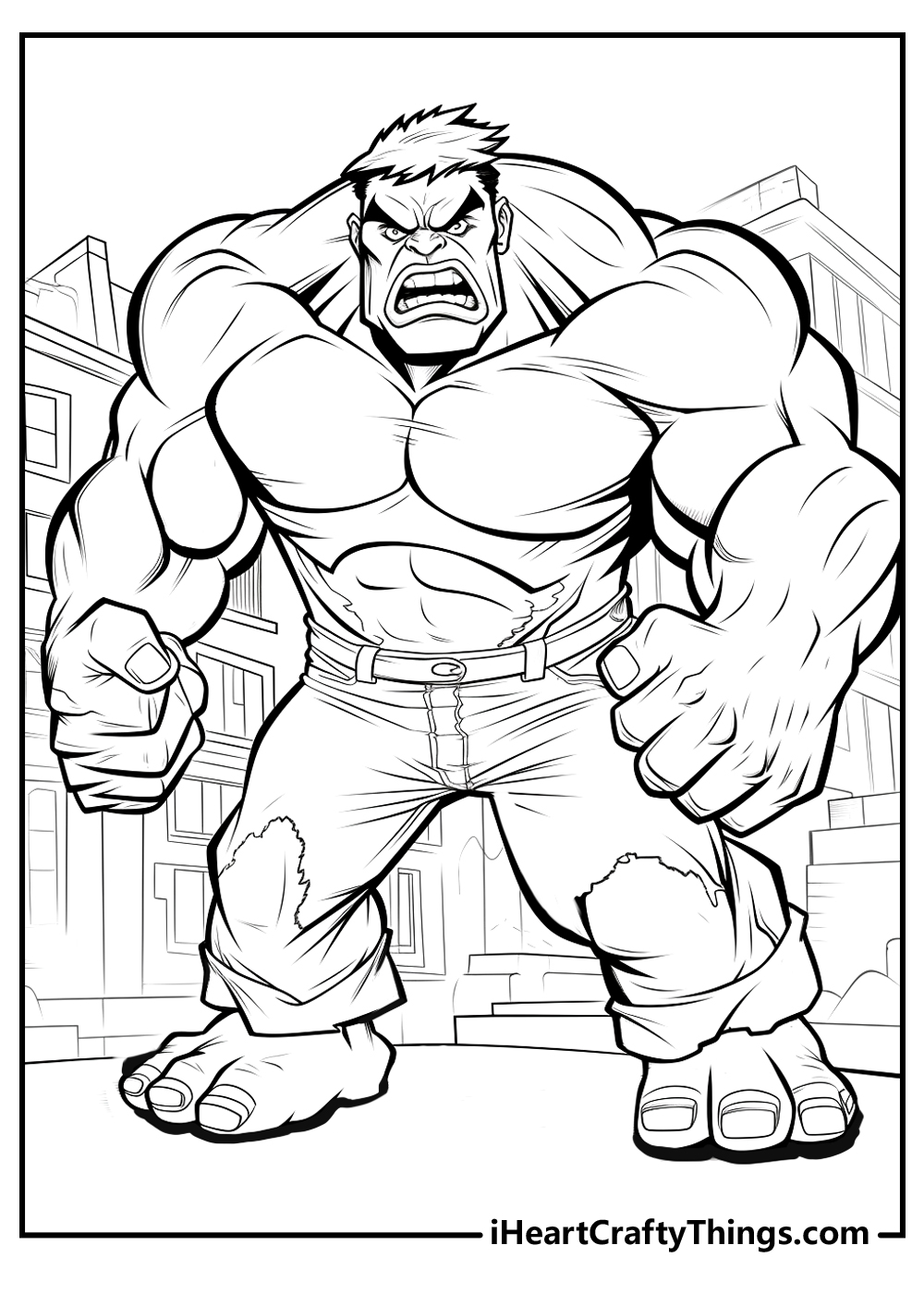 Hulk coloring pages free printables