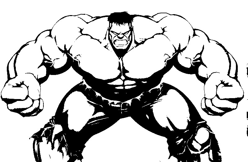 Coloring page hulk