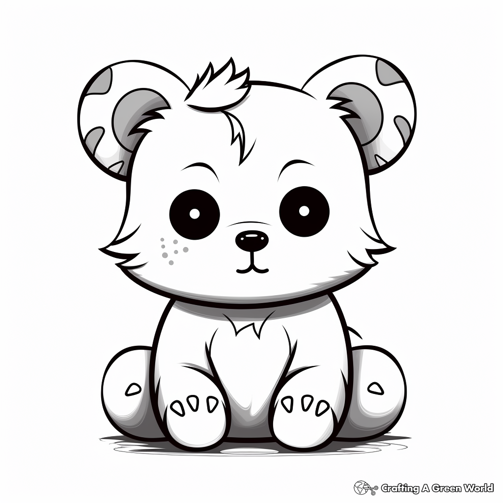 Red panda coloring pages