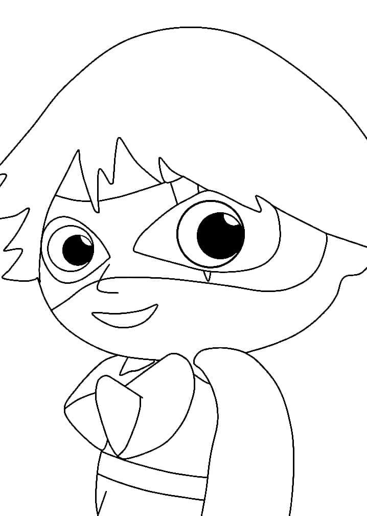 Moe and bo panda coloring page