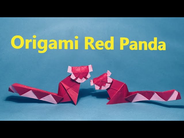 How to ake an easy origai red panda step by step tutorial