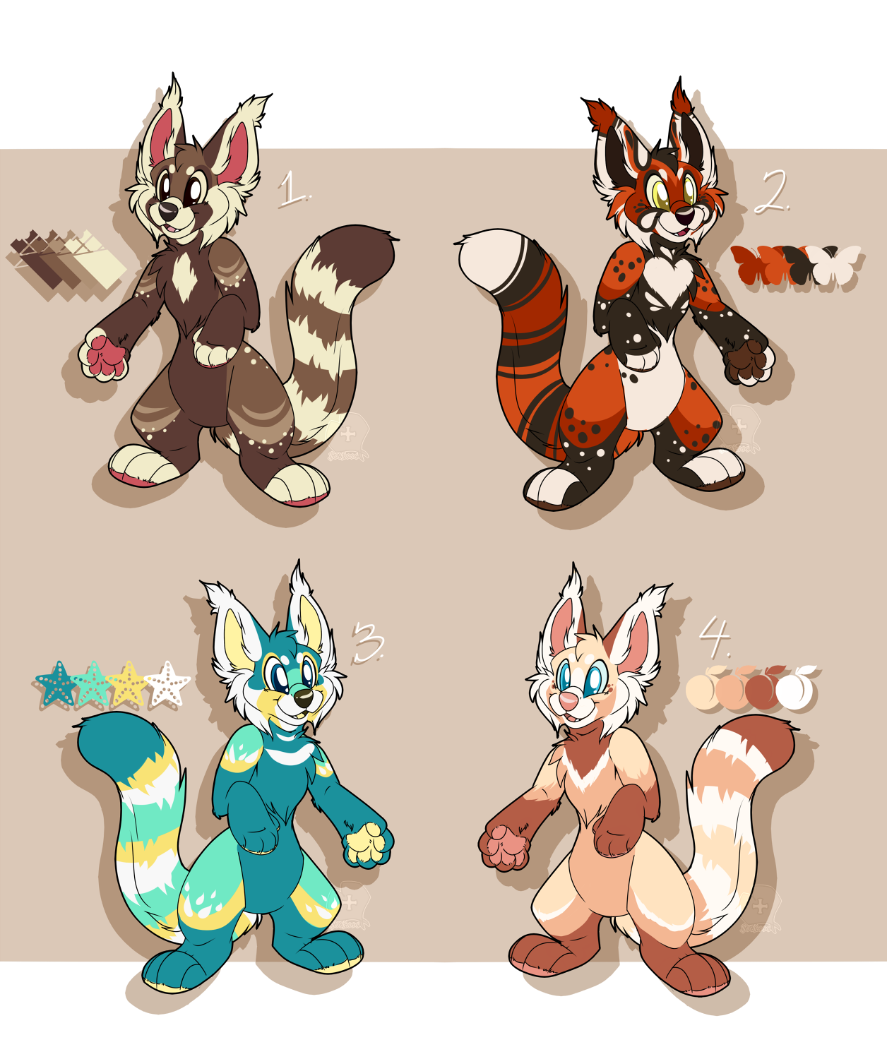 Red panda design batch