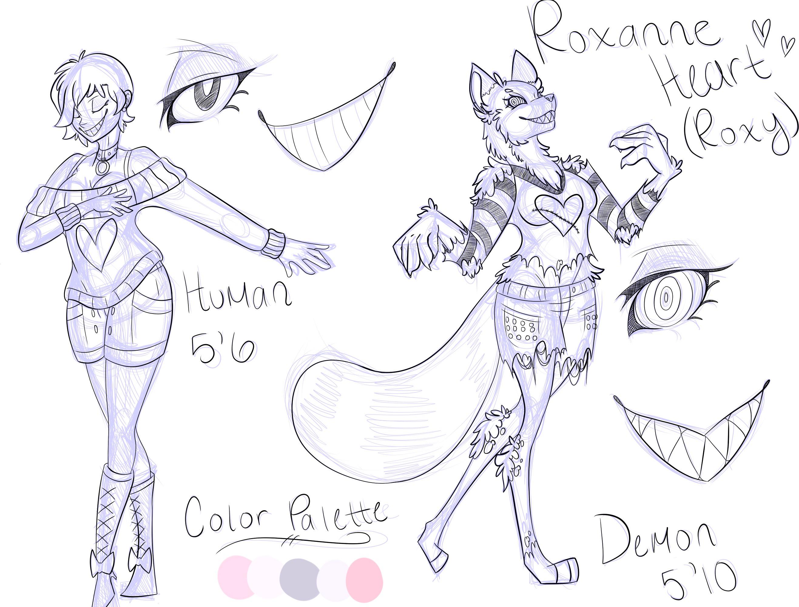 New character ref sheet roxy be a red panda rfurryartschool