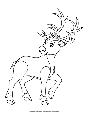 Rudolph the red nosed reindeer coloring page â free printable pdf from