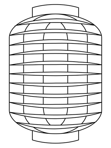 Red paper lantern coloring page free printable coloring pages