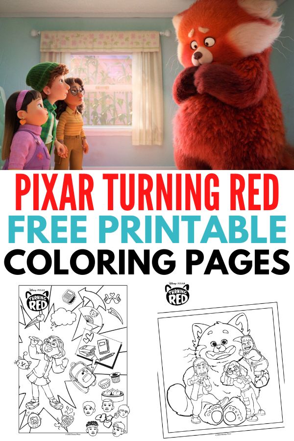 Free printable turning red coloring pages free printable coloring pages coloring pages red birthday party