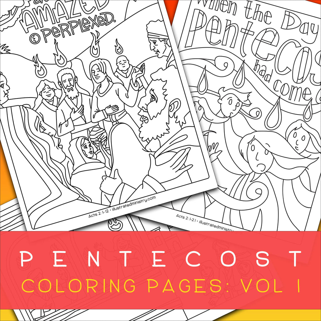 Pentecost coloring pages volume â illustrated ministry