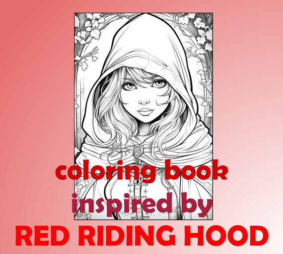 Red riding hood coloring pagescaperucita roja ilustraciãn digital para colorear rotkãppchen malvorlagen chaperon rouge livre de coloriage